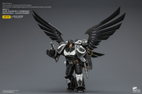 Raven Guard Corvus Corax, Primarch of the XIX Legion with artificer-crafted lightning talons, archaeotech pistols, and whip 27