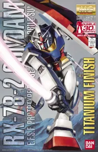 BANDAI HOBBY MG 1/100 RX78-2 Gundam Ver 2.0 Titanium Finish - Mobile Suit Gundam - photo 1
