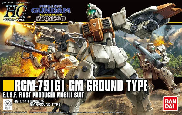 BANDAI HOBBY HGUC 1/144 #202 GM Ground Type - Mobile Suit Gundam: OVAs and Side Stories