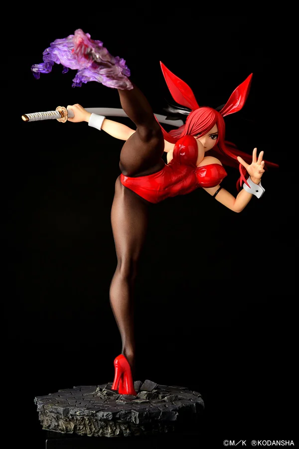 ORCATOYS Erza Scarlet  HIGH KICKver. CRIMSON Bunny - Fairy Tail