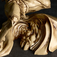 SCULPTURE WORKS Evangelion Unit 2 Beast Transformation  2nd Form The Beast Geofront Blood Battle Beige Color Ver. 8
