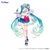 FuRyu Hatsune Miku Exceed Creative Figure - Hatsune Miku SweetSweets Series Melon Soda Float- - Hatsune Miku - photo 5