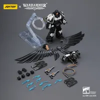 JOYTOY Raven Guard Corvus Corax, Primarch of the XIX Legion with artificer-crafted lightning talons, archaeotech pistols, and whip - Warhammer 40K - photo 6
