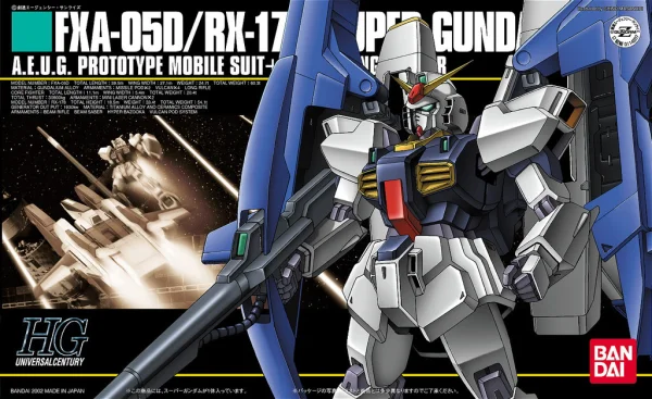 BANDAI HOBBY 1/144 HGUC FXA-05D/RX178 SUPER GUNDAM - Mobile Suit Gundam Zeta