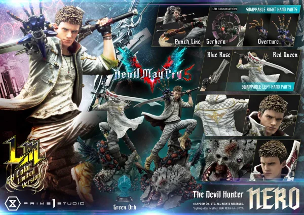Prime 1 Studio Ultimate Premium Masterline Devil May Cry 5 Nero EX Color Limited Version - Devil May Cry