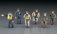 [X48-7] 1:48 W.W.II PILOT FIGURE SET (JAPANESE, GERMAN, U.S./BRITISH PILOT FIGURES) 2