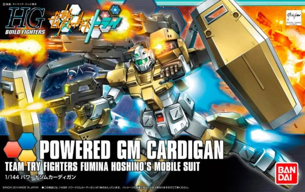 BANDAI HOBBY HGBF 1/144 Powered GM Cardigan - Gundam Build Fighters / Try