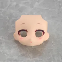 GOOD SMILE COMPANY Nendoroid Doll Customizable Face Plate - Narrowed Eyes: With Makeup (Cream) - Figure Accessories - photo 1