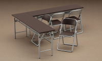 [FA02] 1:12 MEETING ROOM DESK & CHAIR 4