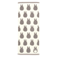 Big Grey Totoro - Studio Ghibli Silhouette Series (Face Towel) 1