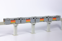 1/150 Scale  Tama Intercity Monorail Series 1000 Paper kit（4cars） 1