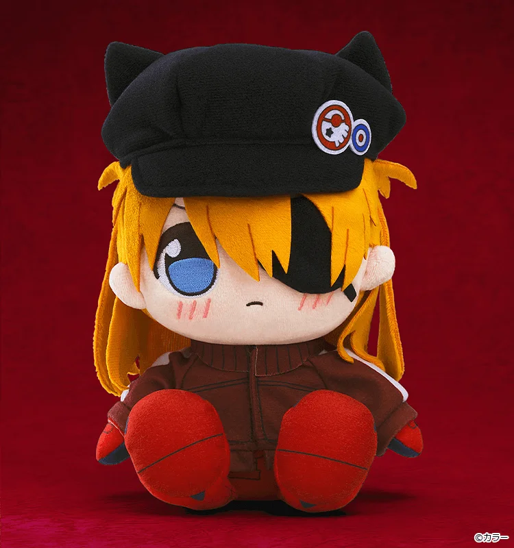 GOOD SMILE COMPANY Kuripan Plushie Asuka Shikinami Langley (Jersey & Casquette Cap) - Rebuild of Evangelion