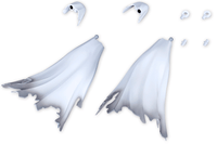DRESS UP PARTS SIDE CLOAK WHITE Ver. 16