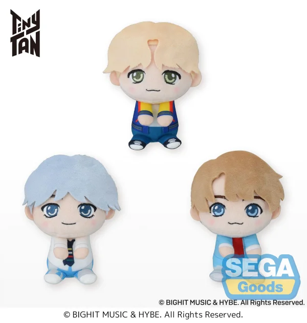 SEGA & you "TinyTAN" Mini Plush ~DNA~ "Jimin & V & Jung Kook" (EX) - TinyTAN