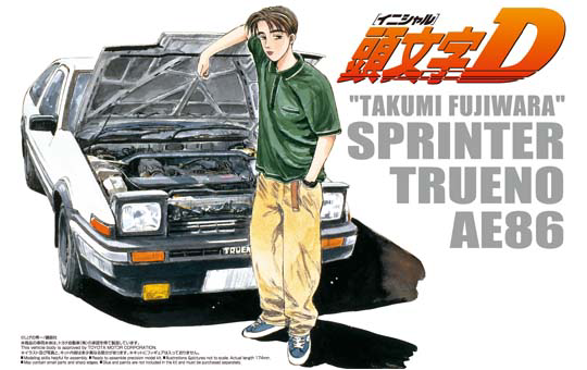 [INITIAL-D #05] 1/24 TAKUMI FUJIWARA 86 TRUENO COMICS VOL.1 VER. (TOYOTA)