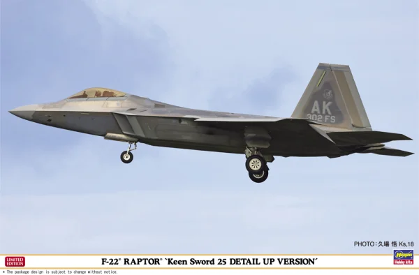 Hasegawa 1/48  F-22 RAPTOR "Keen Sword 25 DETAIL UP VERSION" - Scale Kits