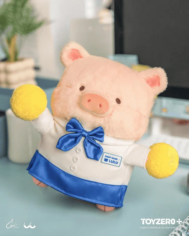 TOYZEROPLUS LuLu the Piggy Office Series - Cheer Up Lu Plush - LuLu The Piggy