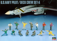 [X48-6] 1:48 U.S. NAVY PILOT/DECK CREW SET A 1