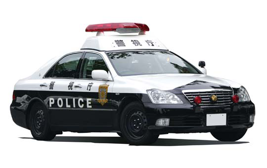 [PAINTED PATROL CAR #11] 1/24 18 CROWN POLICE CAR METROPOLITAN POLICE DEPARTMENT STEEL WHEEL VER. (TOYOTA)
