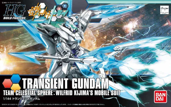 BANDAI HOBBY HGBF 1/144 Transient Gundam - Gundam Build Fighters / Try