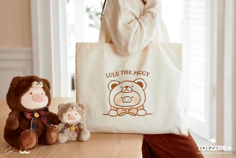 TOYZEROPLUS LuLu the Piggy - Teddy LuLu Tote Bag - LuLu The Piggy