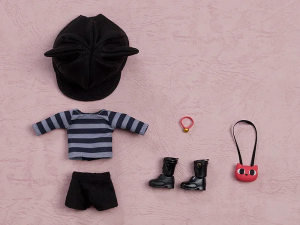 GOOD SMILE COMPANY Nendoroid Doll Outfit Set: Cat-Themed Outfit (Gray) - Figure Accessories