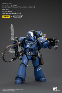 Ultramarines MK VI Tactical Squad Sergeant with Plasma Pistol and Power Sword 2