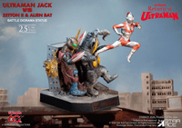 ULTRAMAN 60TH ANNIVERSARY  Ultraman Jack vs Zetton II & Alien Bat Battle scene diorama resin statue 11