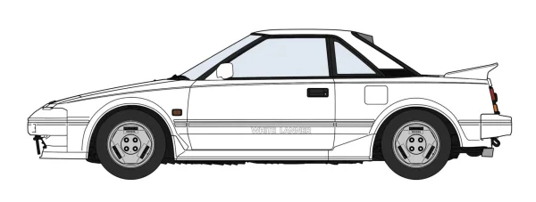Hasegawa 1/24  TOYOTA MR2 (AW11) EARLY VERSION WHITE LANNER - Scale Kits