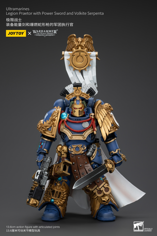 Ultramarines Legion Praetor with Power Sword and Volkite Serpenta