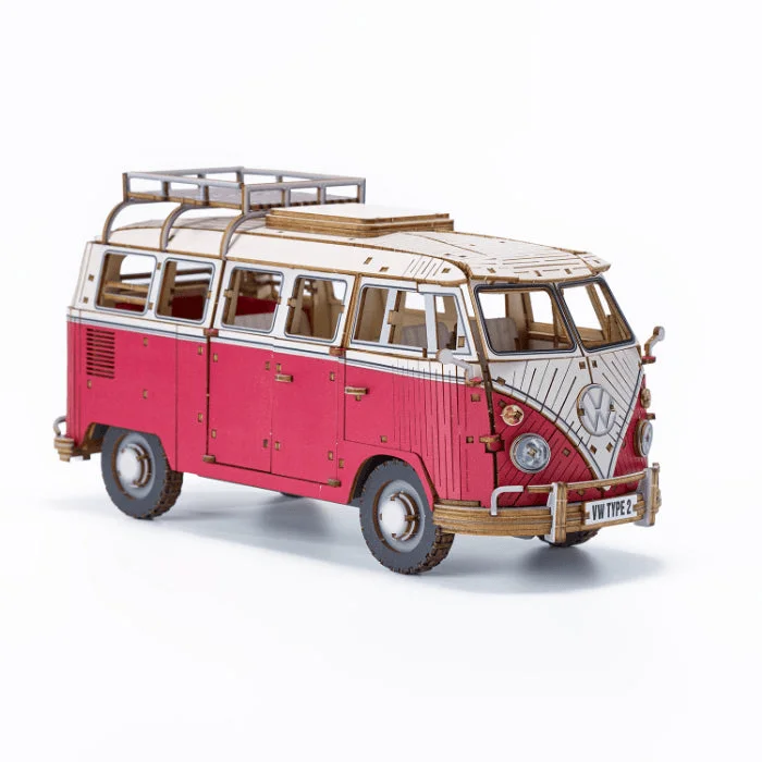 Azone wa-gu-mi Vintage Volkswagen Type 2 (T1) Camper Van RED - Scale Kits