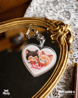 Moffy's - Mewky Epoxy Keychain (Black Cat,Siamese Cat) 3