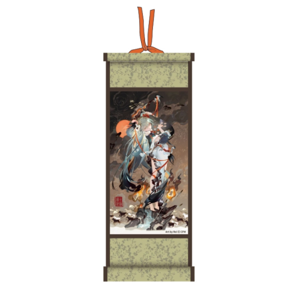 Hatsune Miku Scroll-Inspired Mini Tapestry: Shimian Maifu Ver.