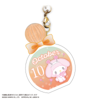My melody Bithday PUKKURI Clear key holder 7