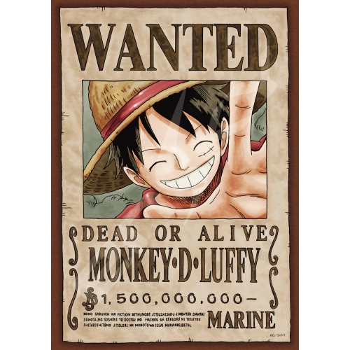 [208-034] ONE PIECE jigsaw puzzle 208 pieces [Wanted Book "Monkey D. Luffy"]