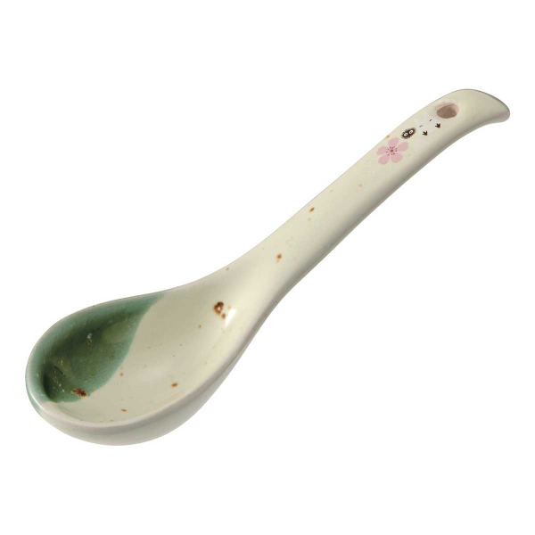 Totoro Traditional Japanese Dish Series - Soup Spoon (Sakura/Cherry Blossom)