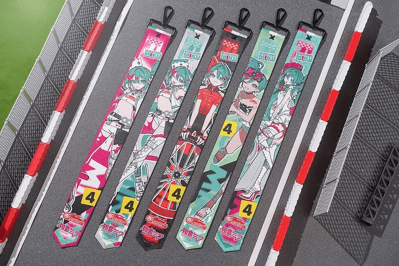 GoodSmile Moment Hatsune Miku: Racing Ver. 2025 Collectible Ribbon Keychain - Hatsune Miku