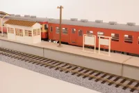 PLUM PMOA 1/80 Scale Paper kit Town Corner Accessory Series Local type island platform Extension set A（Telephone pole・Station name plate） - Scale Kits - photo 7