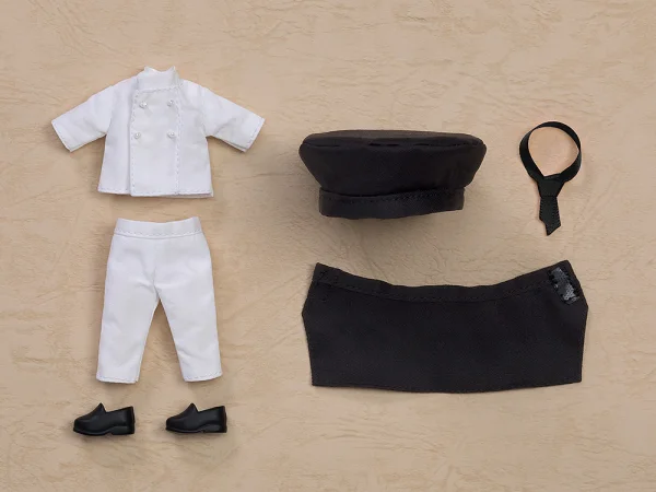 GOOD SMILE COMPANY Nendoroid Doll Work Outfit Set: Pastry Chef (Black) - Figure Accessories