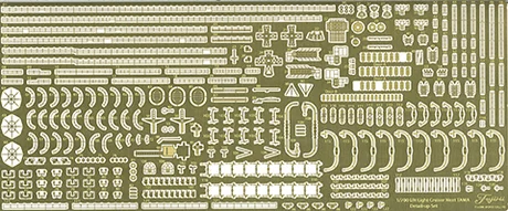 Fujimi [NX-18 EX-101] 1/700 Photo-Etched Parts Set for IJN Light Cruiser Tama 1944/Sho Ichigo Operation - Kit Accessories