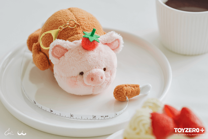 LuLu the Piggy Grand Dining - Turkey Chicken Lu keychain
