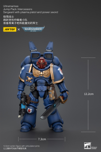 Ultramarines Jump Pack Intercessors Sergeant With Plasma Pistol And Power Sword 7