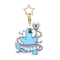 Gal & Dino Glow-in-the-Dark Acrylic Keychain Rhythmic Gymnastics 6