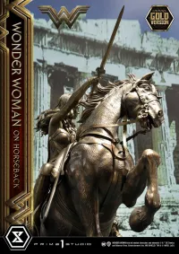 Prime 1 Studio Museum Masterline Wonder Woman (Film) Wonder Woman on HorseBack Gold Version - DC Comics - photo 7