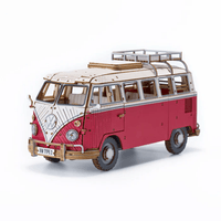 wa-gu-mi Vintage Volkswagen Type 2 (T1) Camper Van RED 10