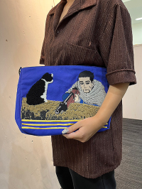 Golden Kamuy Sagara Embroidery Handbag Tsukishima & Koito 7