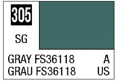 GSI Creos Mr. Color 305 - Gray FS36118 (Semi-Gloss/Aircraft) - Paints