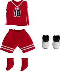 Nendoroid Doll Outfit Set: Basketball Uniform (Red) 3