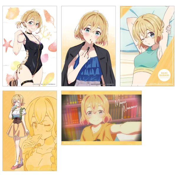 KADOKAWA Rent-A-Girlfriend Swimsuit and Girlfriend Illustration Cards (Set of 5) Mami Nanami A - Rent-A-Girlfriend