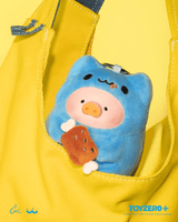 LuLu the Piggy x Capoo - Foodie Lu PVC Face Plush Keychain 3